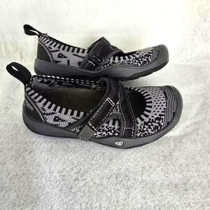 Keen Moxie Sport Mary Jane Black and Gray kids shoes, size 9c